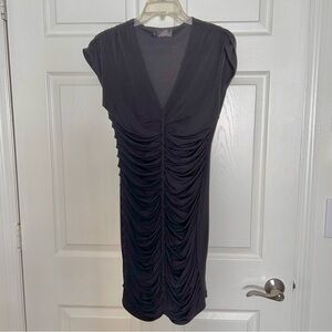 Guess Elegant Black Ruched Dress Size XS
